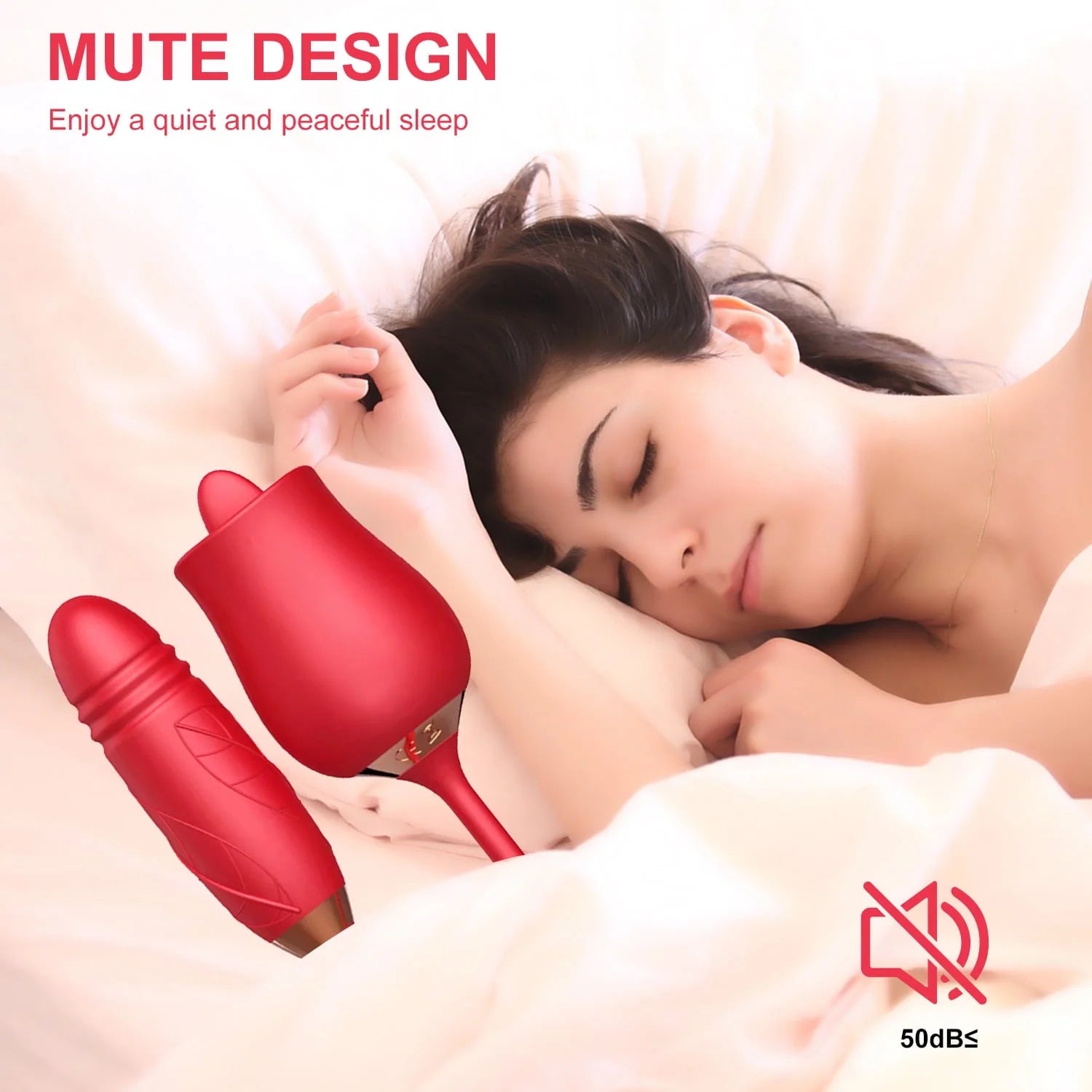 Rose Toy for Woman,Vibrator and Adult Sex Toys with 10 Vibrating Stimulator for Women Couples -