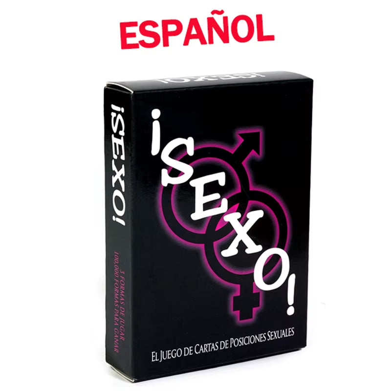 English & Spanish Sexual Position Cards Role Playing Adult Games Bedroom Commands Sex Toys for Couples 18+ Erotic Products