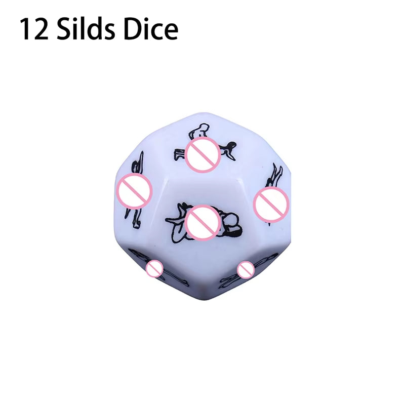 6/5/4/1Pcs Sexy Dice Set Fun Adult Love Posture Couple Game Sex Noctilucent Erotic Lovers Position Foreplay Romantic Party Toys